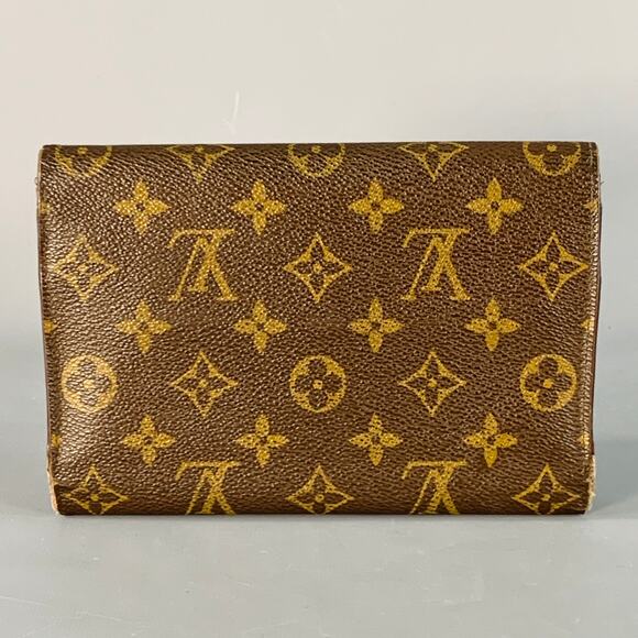 LOUIS VUITTON Brown Brass Monogram Coated Canvas Wallet - Picture 2 of 4